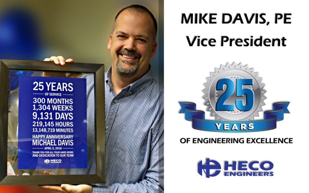 Mike Davis Celebrates 25 years with HECO!