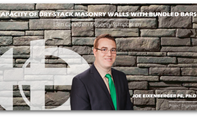 Capacity of Dry-Stack Masonry Walls with Bundled Bars— 13th Canadian Masonry Symposium
